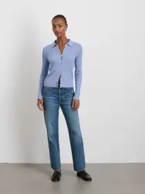 Jackie Polo(Heather Blue,XS)