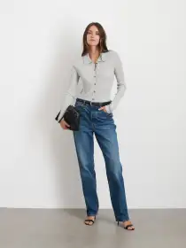 Jackie Polo(Heather Grey,XS)