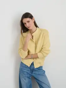 Nico Cardigan in Cotton(Butter,XS)