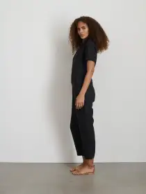 Jumpsuit in Linen(Black,XS)