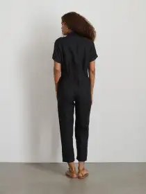 Jumpsuit in Linen(Black,XS)