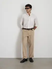 Straight Leg Pant In Vintage Wash Chino(Faded Khaki,28/30)