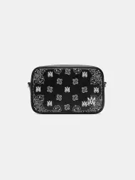 BANDANA EMBROIDERED CAMERA CASE - Black