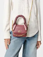 WOMEN - WOMEN'S MICRO MA BAG WITH CHAIN HANDLE - Burgundy(SILK,Burgundy)