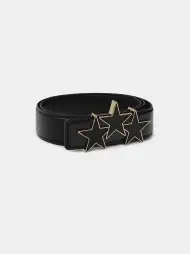 THREE STAR 4 CM BELT - Black(SILK,BLACK)