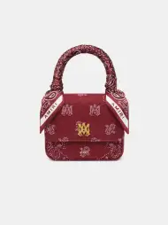 WOMEN - WOMEN'S DENIM BANDANA MICRO MA BAG - Deep Red