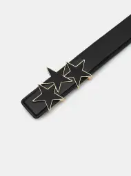 THREE STAR 4 CM BELT - Black(SILK,BLACK)