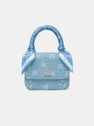 WOMEN - WOMEN'S DENIM BANDANA MICRO MA BAG - Antique Indigo