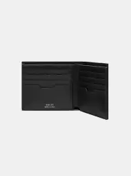 THREE STAR LEATHER BI-FOLD - Black(SILK,BLACK)