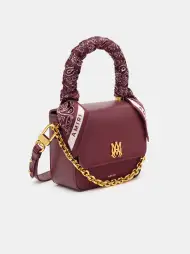 WOMEN - WOMEN'S MICRO MA BAG WITH CHAIN HANDLE - Burgundy(SILK,Burgundy)