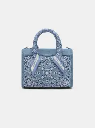 WOMEN -  BANDANA MICRO TRIANGLE BAG - True Blue