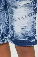 Mini Water Splash Moto Skinny Short(Blue Wash,4)