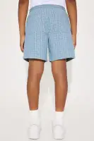 Mini Fallon Jacquard Relaxed Shorts(Blue,4/5)