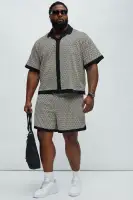 Rushmore Knit Shirt(Black/combo,S)