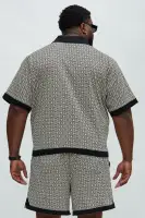 Rushmore Knit Shirt(Black/combo,S)
