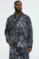 Grainy Tropics Knitted Button Down Shirt