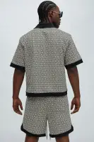 Rushmore Knit Shirt(Black/combo,S)