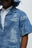 Cloud 9 Textured Shirt(Light Blue,S)