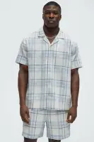 Breezy Cotton Plaid Short Sleeve Button Up