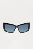 Tell All Sunglasses(Black/Black,OS)