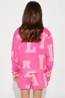 Mini Out in LA Short Set(Hot Pink,4/5)