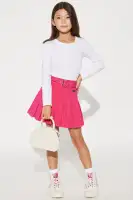 Mini Josie Pleated Denim Skirt