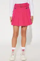 Mini Josie Pleated Denim Skirt(Pink,7)