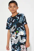 Mini Bugs Bunny Oversized Tee Short Set(Black,4/5)