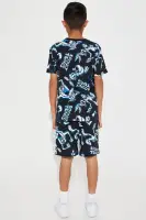 Mini Bugs Bunny Oversized Tee Short Set(Black,4/5)