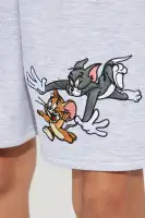 Mini Tom And Jerry On The Run Fleece Short Set(Heather Grey,4/5)