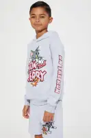 Mini Tom And Jerry On The Run Fleece Short Set(Heather Grey,4/5)