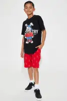 Mini Money All Around Cargo Shorts(Red,4/5)