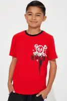 Mini Straight Savage Short Set(Red,4/5)