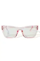 Crystal Clear Persuasion Blue Light Day Glasses(Clear/Pink,OS)