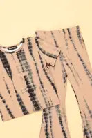 Mini Jazmin Flare Tie Dye Pant Set(Taupe/combo,2)
