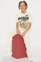 Mini Rich Flex Short Sleeve Tee And Fleece Jogger Pant Set