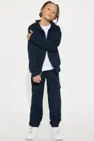 Mini Aiden 2 Piece Cargo Hoodie And Jogger Set