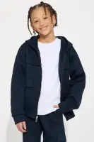 Mini Aiden 2 Piece Cargo Hoodie And Jogger Set(Navy,6)