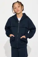 Mini Aiden 2 Piece Cargo Hoodie And Jogger Set(Navy,6)