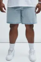 Colin Relaxed Denim Shorts(Light Blue Wash,30)