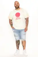 Back To It Distressed Raw Hem Slim Denim Shorts(Light Wash,30)