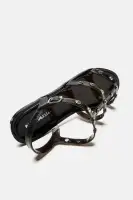 Mini Bling Bling II Flat Sandal(Black,1)