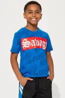 Mini Savage King Short Set(Blue/Black,4/5)