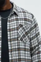 Gas Plaid Classic Flannel(Grey/combo,S)