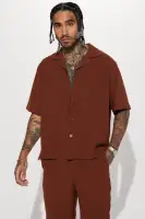 Golden Hour Short Sleeve Button Up