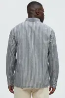 Corey Striped Linen Button Up(Blue/combo,S)