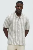Wavy Stripe Knitted Shirt