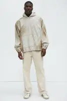 Byron Striped Vintage Pullover Jacket(Cream/combo,S)