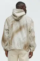 Byron Striped Vintage Pullover Jacket(Cream/combo,S)
