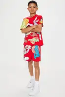 Mini Space Jam Oversized Tee Short Set